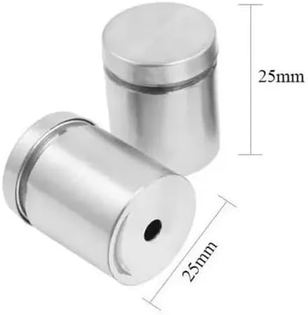 Prolongador 25x25m Inox Suporte Vidro,